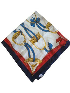 Art of The Scarf Tie Rack Scarf Multicolor Women's 80 x 80" Approx Made in Italy